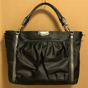 MZ Wallace Graphite Luster Large Nikki Tote